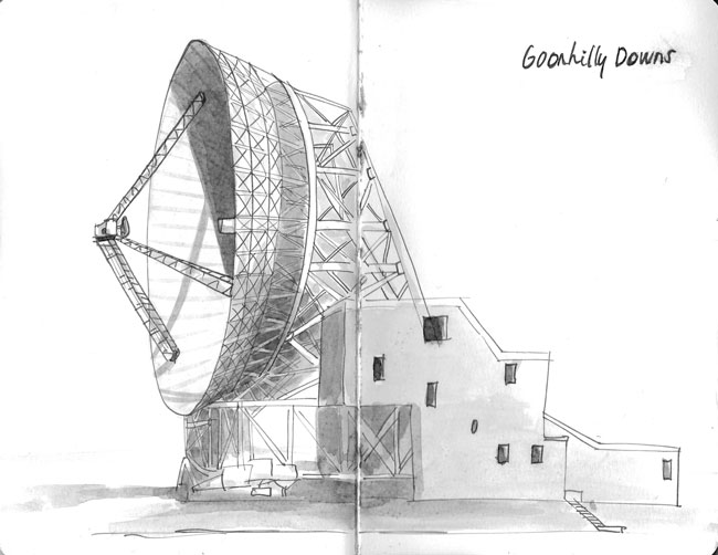 inktober space goonhilly downs
