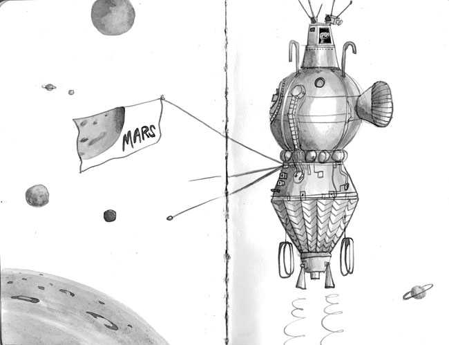 ideeHB inktober space machine