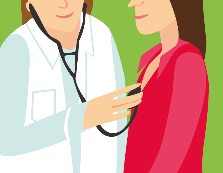 doctor check illustration