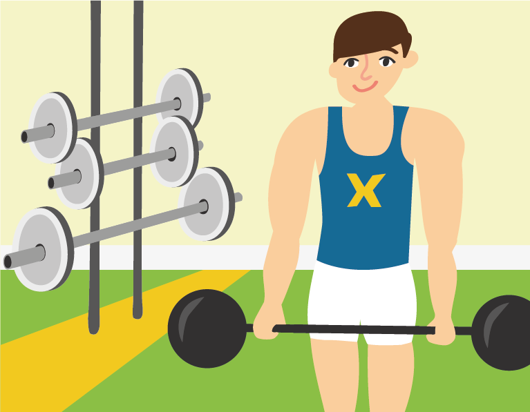 weight lifting illustration